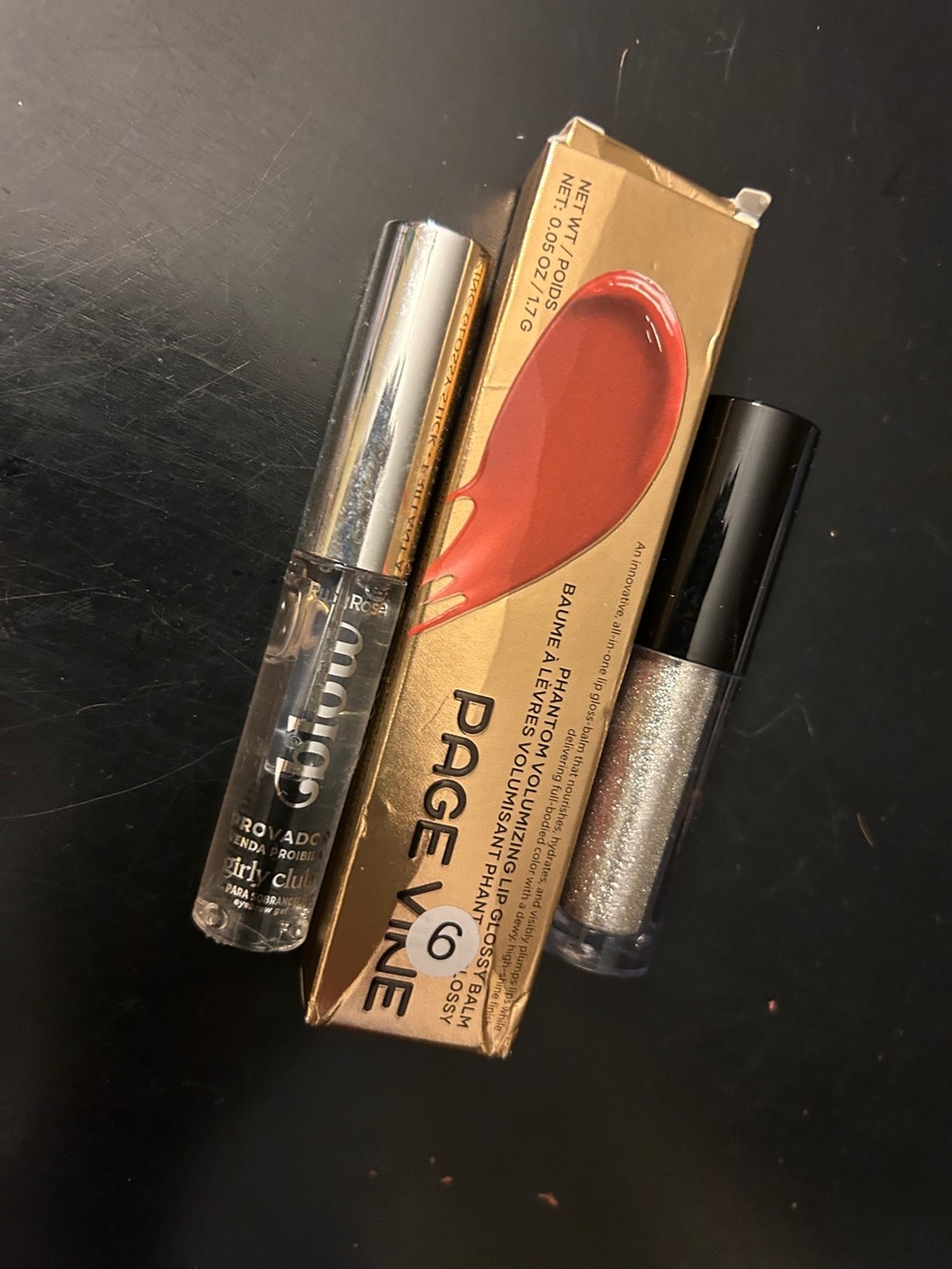 Page Vine Lip Gloss in Red -with clear Mascara 3 items.